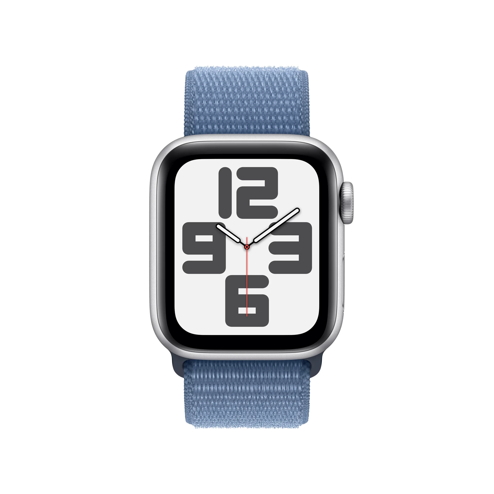 Apple Watch SE GPS + Cellular 40mm Silver Aluminium Case with Winter Blue Sport Loop
